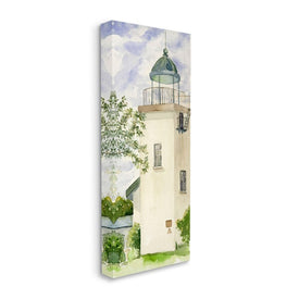 Horton Point Lighthouse Coastal Architecture Landscape 48" x 20" Gallery Wrapped Wall Art
