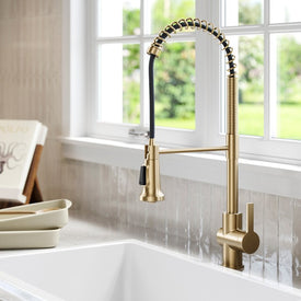 Britt Commercial-Style Pull Down Single Handle Kitchen Faucet