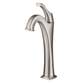 Arlo Spot-Free all-Brite Brushed Nickel Single Handle Vessel Bathroom Faucet with Pop-Up Drain - OPEN BOX