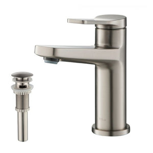 KBF-1401SFS-PU-11SN Bathroom/Bathroom Sink Faucets/Single Hole Sink Faucets