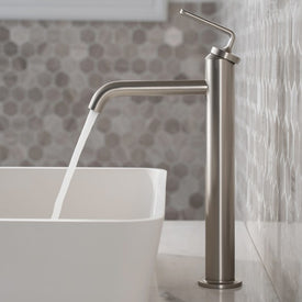 Ramus Single Handle Bathroom Vessel Sink Faucet with Pop-Up Drain