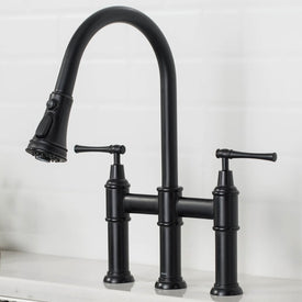 Allyn Bridge Kitchen Faucet with Pull Down Sprayer