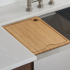 Workstation Kitchen Sink 11" Solid Bamboo Cutting Board