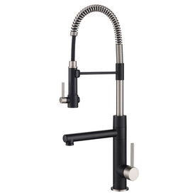 Artec Pro Spot Free 2-Function Commercial-Style Pre-Rinse Kitchen Faucet with Pull Down Spring Spout and Pot Filler