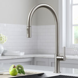 Oletto High-Arc Single Handle Pull Down Kitchen Faucet