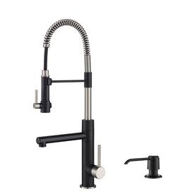 Artec Pro Spot Free Commercial-Style Kitchen Faucet with Soap Dispenser