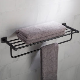 Ventus Bathroom Shelf with Towel Bar