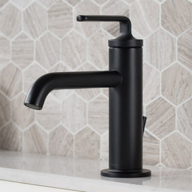 Ramus Single Handle Bathroom Sink Faucet with Lift Rod Drain