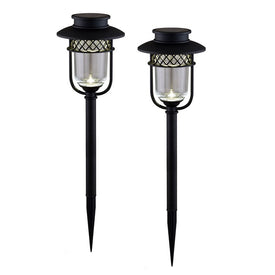 Stainless Steel Landscape, Path, and Garden Light - Black 4-Pack