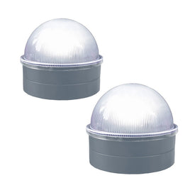 Summit Chainlink Solar Post Cap - Silver 2-Pack