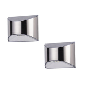 Stainless Steel Deck and Wall Light 2-Pack