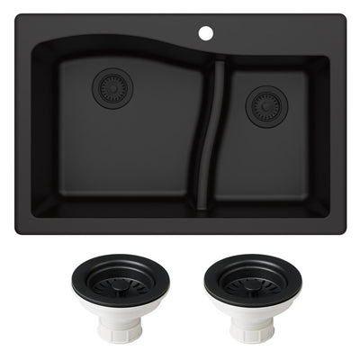 Product Image: KGD-442BLACK-PST1-BL Kitchen/Kitchen Sinks/Undermount Kitchen Sinks