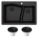 KGD-442BLACK-PST1-BL Kitchen/Kitchen Sinks/Undermount Kitchen Sinks