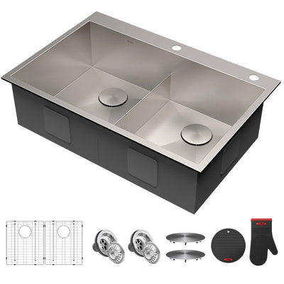 Product Image: KP1TD33S-2 Kitchen/Kitchen Sinks/Drop In Kitchen Sinks