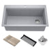 KGTW2-33MGR Kitchen/Kitchen Sinks/Drop In Kitchen Sinks