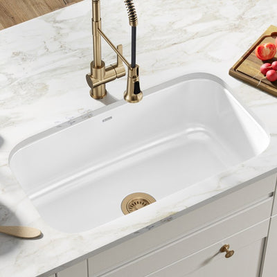 Product Image: KEU14WHITE Kitchen/Kitchen Sinks/Undermount Kitchen Sinks