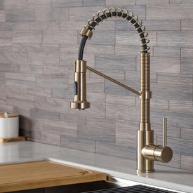 Bolden Single Handle 18" Commercial Kitchen Faucet with Soap Dispenser