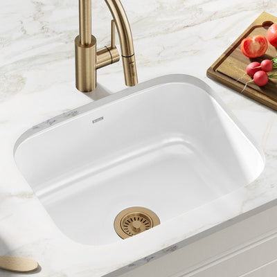 Product Image: KEU12WHITE Kitchen/Kitchen Sinks/Undermount Kitchen Sinks