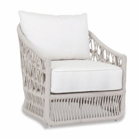 Dana Rope Club Chair with Cushions - Linen Canvas