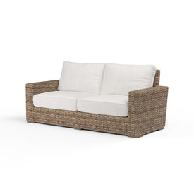 Havana Loveseat with Cushions - Canvas Flax