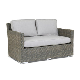 Majorca Loveseat with Cushions - Cast Silver
