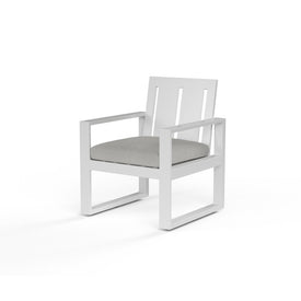 Newport Dining Chair with Cushion - Cast Silver