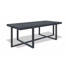 Rectangular Coffee Table with Honed Granite Top - Slate Finish