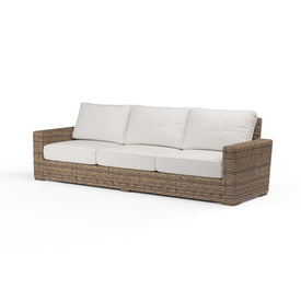 Havana Sofa with Cushions - Canvas Flax