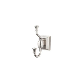 Stratton Double Robe Hook - Brushed Satin Nickel