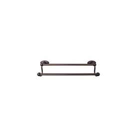 Edwardian 30" Double Towel Bar with Oval Backplate - Oil Rubbed Bronze