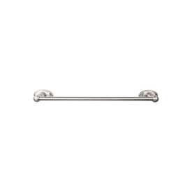 Edwardian 18" Single Towel Bar with Oval Backplate - Brushed Satin Nickel