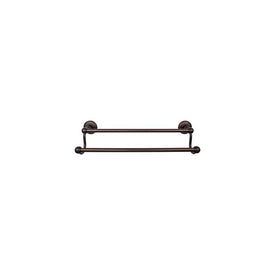 Edwardian 30" Double Towel Bar with Plain Backplate - Oil Rubbed Bronze