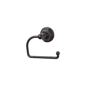 Edwardian Open Post Toilet Paper Holder with Hex Backplate - Oil Rubbed Bronze