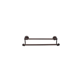 Edwardian 30" Double Towel Bar with Rope Backplate - Oil Rubbed Bronze