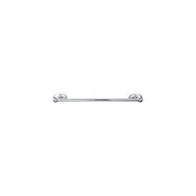 Edwardian 30" Single Towel Bar with Oval Backplate - Polished Chrome