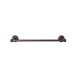 Edwardian 18" Single Towel Bar with Hex Backplate - Oil Rubbed Bronze