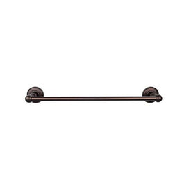 Edwardian 18" Single Towel Bar with Plain Backplate - Oil Rubbed Bronze