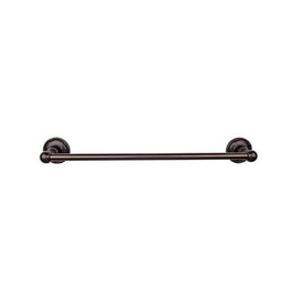 Edwardian 18" Single Towel Bar with Ribbon Backplate - Oil Rubbed Bronze