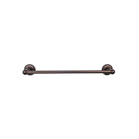 Edwardian 24" Single Towel Bar with Beaded Backplate - Oil Rubbed Bronze