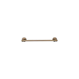 Edwardian 24" Single Towel Bar with Beaded Backplate - German Bronze