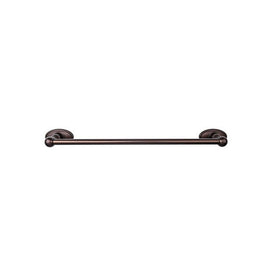 Edwardian 24" Single Towel Bar with Oval Backplate - Oil Rubbed Bronze