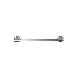 Edwardian 18" Single Towel Bar with Beaded Backplate - Antique Pewter