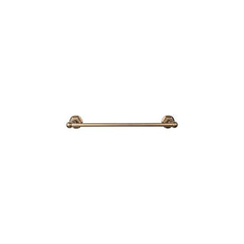 Edwardian 30" Single Towel Bar with Hex Backplate - German Bronze