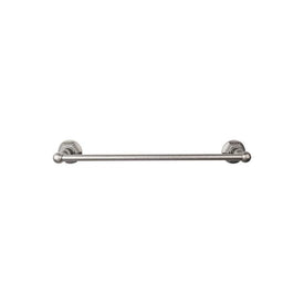 Edwardian 18" Single Towel Bar with Hex Backplate - Antique Pewter