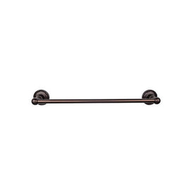Edwardian 24" Single Towel Bar with Ribbon Backplate - Oil Rubbed Bronze