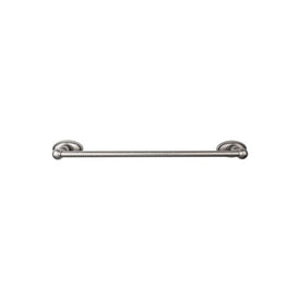 Edwardian 18" Single Towel Bar with Oval Backplate - Antique Pewter