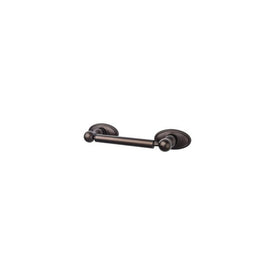 Edwardian Toilet Paper Holder with Oval Backplate - Oil Rubbed Bronze