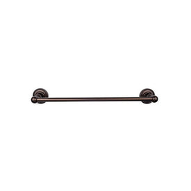 Edwardian 24" Single Towel Bar with Rope Backplate - Oil Rubbed Bronze