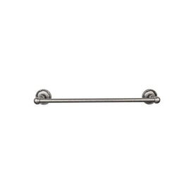 Edwardian 18" Single Towel Bar with Ribbon Backplate - Antique Pewter
