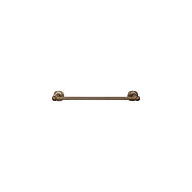 Edwardian 30" Single Towel Bar with Rope Backplate - German Bronze